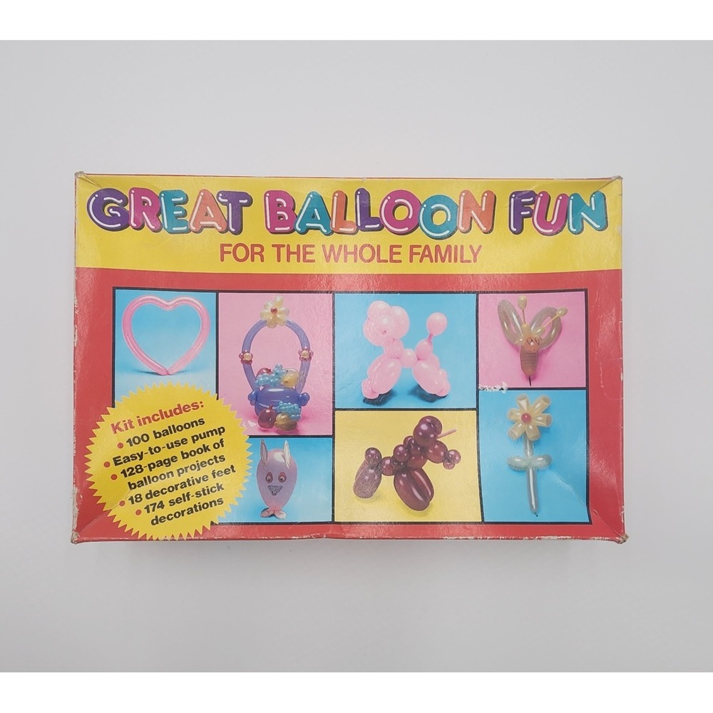 Vintage 1989 Great Balloon Fun Family Craft Kit ISBN 0-88176-648-8 Complete Cute
